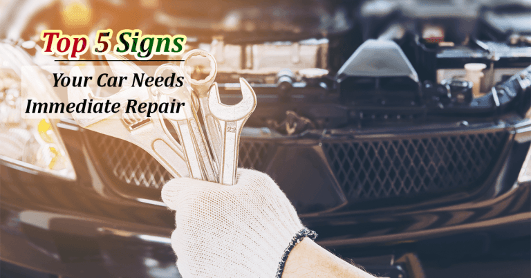 TOP 5 SIGNS YOUR CAR NEEDS IMMEDIATE REPAIR – A GUIDE BY ROYAL WING AUTO GARAGE